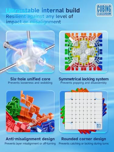 Bukefuno MoYu Meilong 8x8 V3 Speed Puzzle Cube MFJS 8x8 Magic Cubes Moyu Cube Stickerless Meilong 8x8x8 Cubing Classroom MF8 Speed Education Toys - Image 4