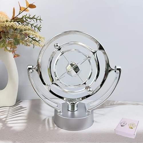 Motion Decorations,Magnet Perpetual Motion Machine Ornament,Kinetic Desk Sculpture Metal (Silver) by Unknown