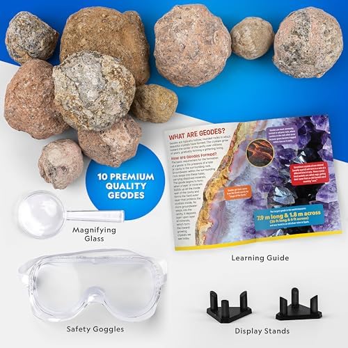 National Geographic Break Open 4 Geodes Earth Science Kit for Kids - Image 6