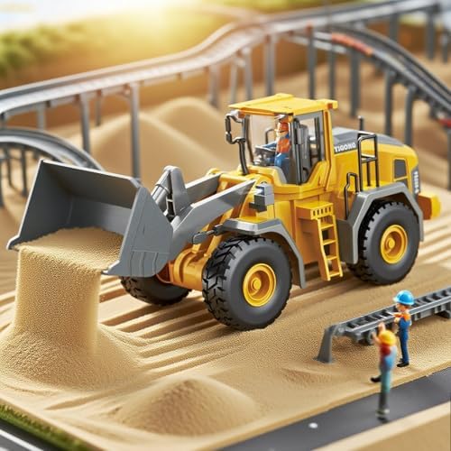 Excavator Set，rc Dump Truck Command The Site Conquer The Dir，2.4Ghz Remote Control Construction Vehicle Set Children's Toys，Alloy Material Simulate True Scale (Loader) - Image 2