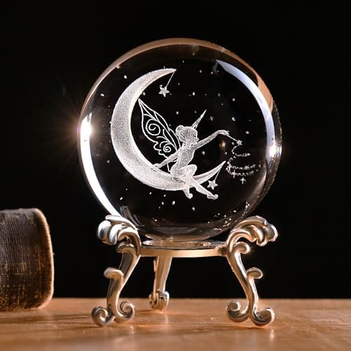 IFOLAINA 3D Fairy Crystal Ball Fairy Sphere Gifts for Girl Her by IFOLAINA
