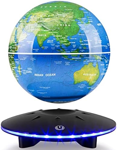 Magnetic Levitation Globe, Levitation Globe with LED Lights; Office Home Art Desktop ; Great for your decorative gifts. by Unknown