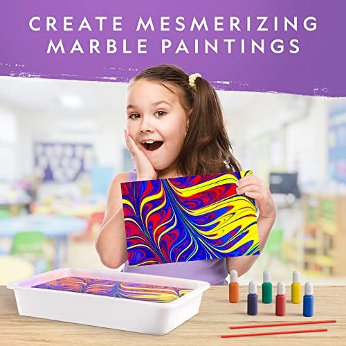 National Geographic Marbling Paint Craft Kit to Create Marble Art for Kids - Image 2