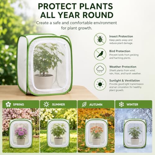 Insect & Butterfly Habitat Cage, Portable Pop-Up Terrarium with Mesh Sides, Bug Catching & Observation Enclosure for Caterpillars, Small Insects, Outdoor & Classroom Use, 12.0 Inches Tall - Image 6