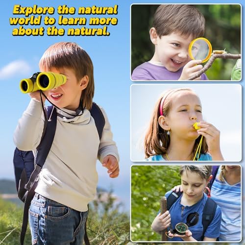 ESSENSON Kids Explorer Kit - Adventure Kit for Kids, Outdoor Explorer Kit with Binoculars, Summer Outdoor Toys for Kids Ages 4-8 - Image 5