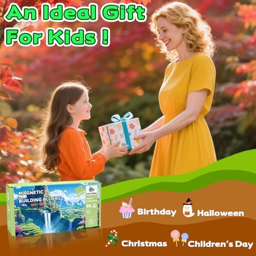 Magnetic Blocks, 150PCS Toys Building Cube Birthday Gifts for Kids - Image 7