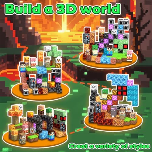 Magnetic Blocks, 150PCS Toys Building Cube Birthday Gifts for Kids - Image 5