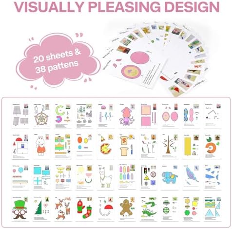 SONGTIY 3D Printing Drawing Template, 20 Sheets 3D Printer Paper Stencils - Image 3