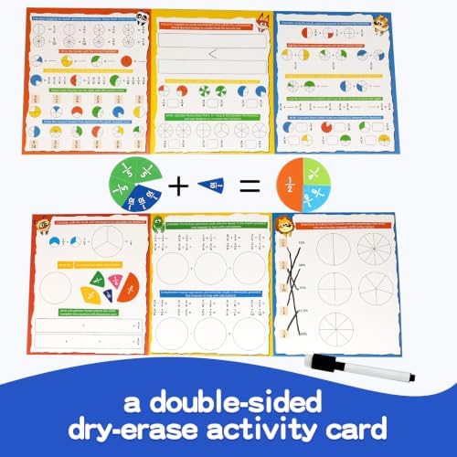 Magnetic Fraction Puzzle Set, Fraction Tiles, Math Manipulatives - Image 5