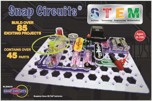 SNAP CIRCUITS STEM Electronics Discovery Kit, 85+ Projects, Ages 8+ by SnapCircuits