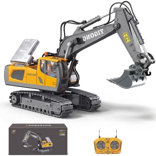 Excavator Set，rc Dump Truck Command The Site Conquer The Dir，2.4Ghz Remote Control Construction Vehicle Set Children's Toys，Alloy Material Simulate True Scale (Excavator) by WelcometoBLQCSLH