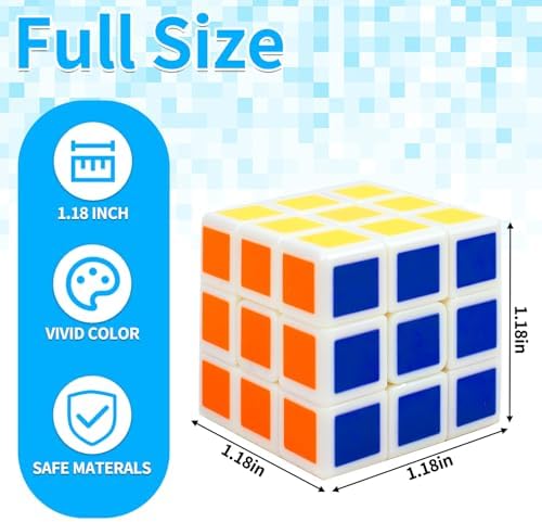 48 Pack Mini Cube Party Favors for Kids 1.18in Brain Teaser Puzzle Box Toys - Image 6