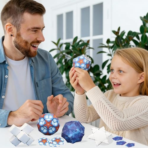 Foraineleyo Hands-On Math 3D Paper Folding Kit - STEM Origami Puzzle for Boys Girls Ages 6-12, Medium Level 3D Jigsaw-Style Models - Image 7
