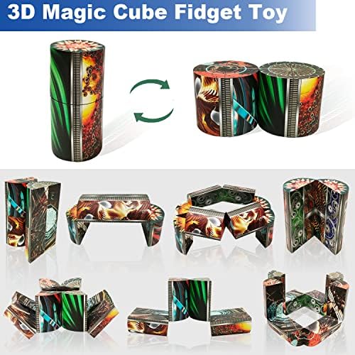 3D Flips Magic Cube Set, 3 Pack Infinity Cube Fidget Toys, Transforms Puzzle Cubes for Stress Anxiety Relief and Kill Time, Nice Gifts for Kids and Adults - Image 4