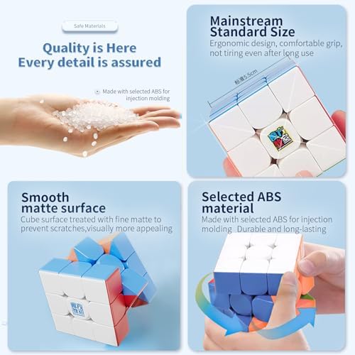 Moyu Meilong 2M 2x2 Magnetic Speed Cube, Adjustable Elasticity Magnetic Cube with Stickerless Shape Moves Quickly and Smoothly, Brain Teasers for Kids & Puzzle Boxes Classic Game - Image 5