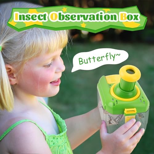 Bug Catcher Kit for Kids - Outdoor Explorer Kit Insect Catching Toys Nature Adventure Set for Boys 3 4 5 6 7 8 Year Old(Green & Pink) - Image 7
