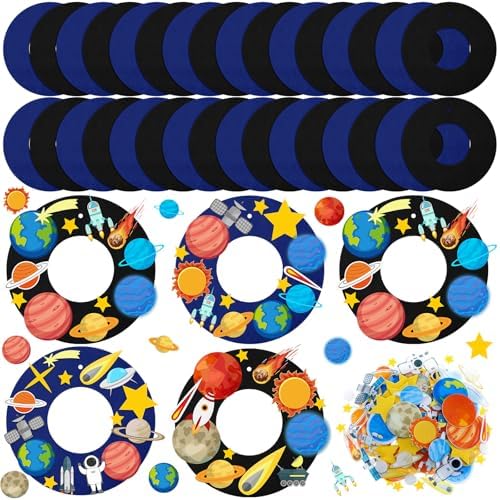 Sureio 264 Pcs Space Wreath Craft Kits DIY Space Hanging Ornament Decor by Sureio