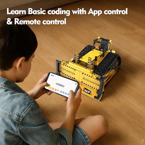 Resosese 5 in 1 Building Toys STEM Robotics Kits - Remote-Controlled Excavator Engineering Kit for Kids Age 6 7 8 9 10 11 12-14 with 555 Pieces，DIY Educational Science Kits Gift for Boys & Girls - Image 3