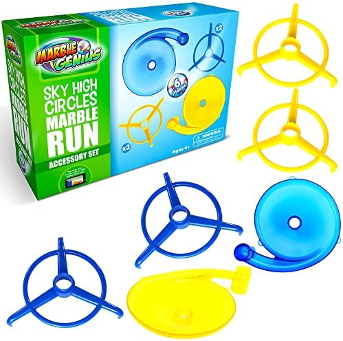Marble Genius Sky High Circles - 6 pcs Marble Run Accessory Set by MarbleGenius