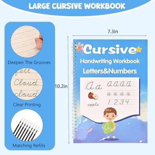 2 Pack Grooved Cursive Handwriting Workbook - Image 2