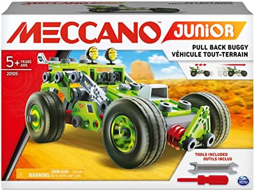 Meccano Builders 3-in-1 Pull-Back Buggy - STEM Building Toys Ages 5+ by Meccano
