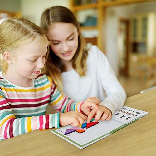 Vanmor Magnetic Tangram Puzzle for Kids, Montessori Quiet Travel Game - Image 6
