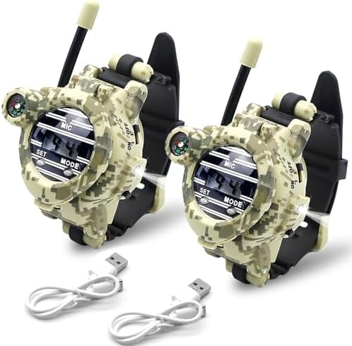 Kids Walkie Talkie Watch, Rechargeable Spy Army Toys for Boys Ages 8-13 by sportsvoutdoors