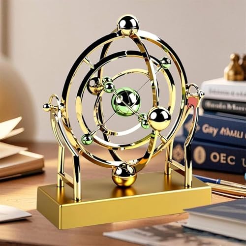 Celestial Orbit Perpetual Motion Pendulum, Kinetic Art Desk Decor 3D Space,Battery Powered Perpetual Motion Machine, Kinetic Art Desk Decor Science, Magnetic Balance Model for Home Or Office - Image 4