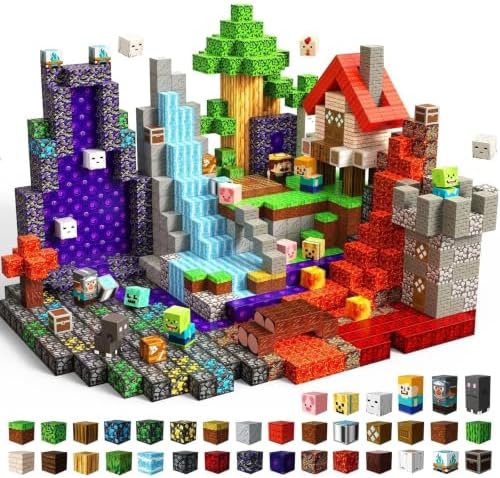 Magneverse Magnetic Blocks - 150 PCS Magnetic Building Blocks for Kids, Magnet Building Cubes for Boys Girls, STEM Montessori Sensory Toys Stacking for 3 4 5 6 7 8 9 10 11 12 13 Birthday Gift by Magneverse