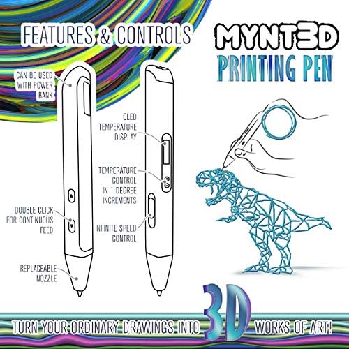 MYNT3D Professional Printing 3D Pen with OLED Display - Image 4