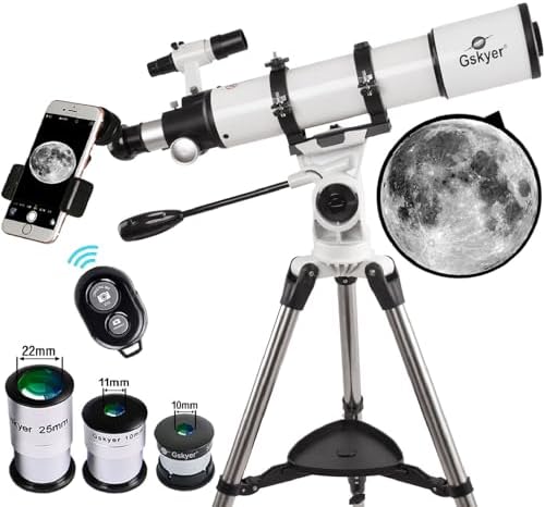 Gskyer Telescope 600x90mm AZ Astronomical Refractor Telescope for Adults by Gskyer