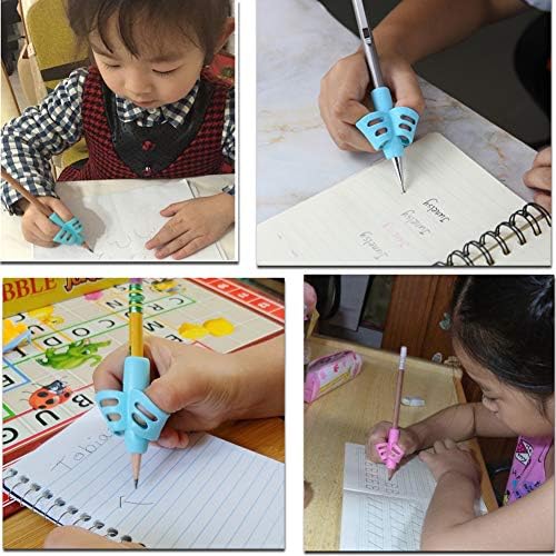 JuneLsy Pencils Grips Pencils Grips for Kids Handwriting Posture Correction Training Writing AIDS for 2-4 Year Kids toddler Preschoolers Students Children Special Needs (6PCS) - Image 3