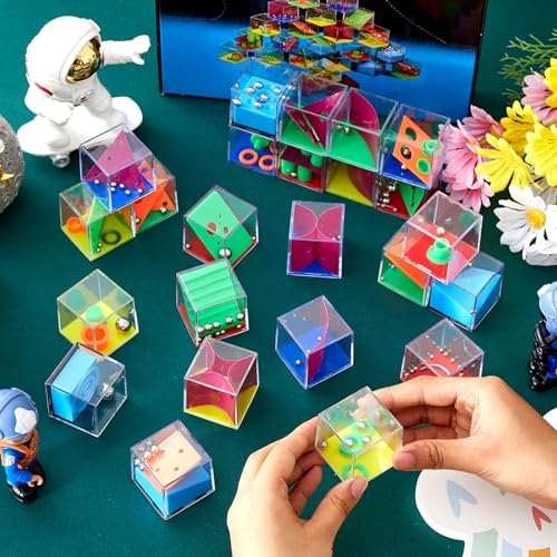 Sumind 24 Pcs 3D Maze Puzzle Cube Brain Teaser Ball Party Set,Intelligent - Image 4