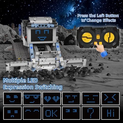 5 in 1 Johnny 5 Robot Building Kit, STEM Robot Building Set with APP & 2.4GHz Remote Control, Technic Transformable RC Robotics Toys for Kids Boys Age 6 7 8 9 10 11 12+, Birthday Gifts - Image 6
