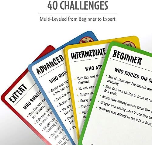 Think Fun Cat Crimes Brain Game and Brainteaser for Boys and Girls Age 8 and Up - A Smart Game with a Fun Theme and Hilarious Artwork, (1550) - Image 3