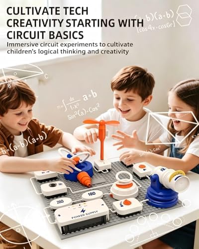 Science STEM Kits for Kids, Electronics Exploration Kit, 41 Pcs DIY Circuit Parts, Over 700 Projects, STEM Educational Toy Gifts for Kids Boys Girls Ages 3 4 5 6 7 8 9 10 11 12, Color Project Manual - Image 2