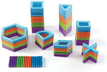 Guidecraft PowerClix Frame Magnetic Building Blocks Set, 100 Piece Magnetic Tiles, Stem Educational Construction Toy - Image 2