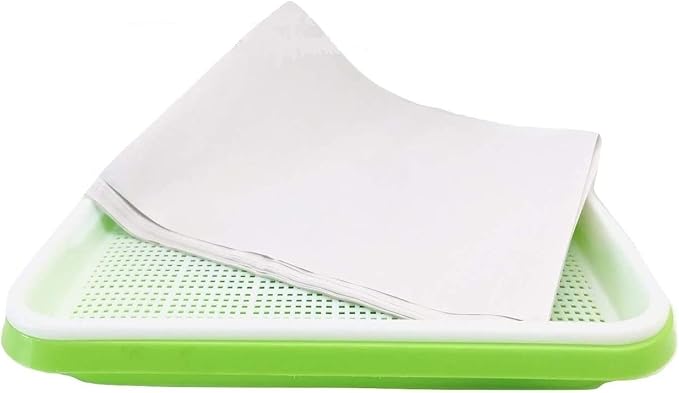 Pack of 150 pcs Germinating Growing Paper Seed Sprouter Vegetable Microgreens Planting Paper 7.8" x 11.4". Fit for Plant Germination Tray (13.4"x 9.8") Trays NOT Included