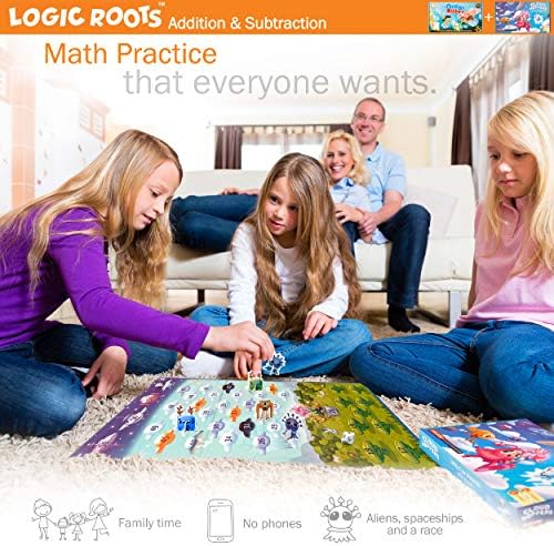Addition and Subtraction Game - Fun Math Board Game for 6-8 Year Olds, Easy to Play Educational Game for Kids at Home, STEM Toy Gift for Girls & Boys (Ocean Raiders + Cloud Hoppers) - Image 5