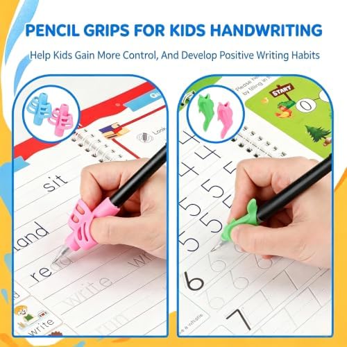 Handwriting Practice Kit with Pencil Grips for Kids Ages 3-6 - Image 3