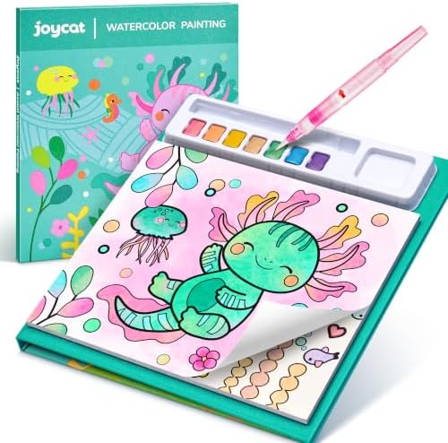 JoyCat Paint with Water Coloring Books for Toddlers (Axolotl) by JOYCAT
