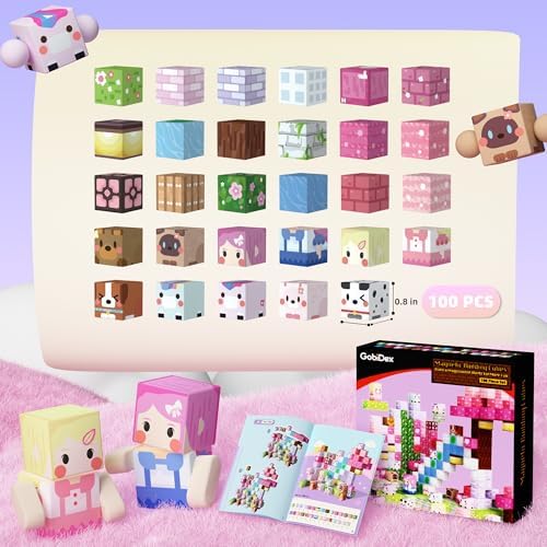 GobiDex 100PCS Magnetic Blocks Kid Building Toys for 3+ Years Old Girls - Image 4