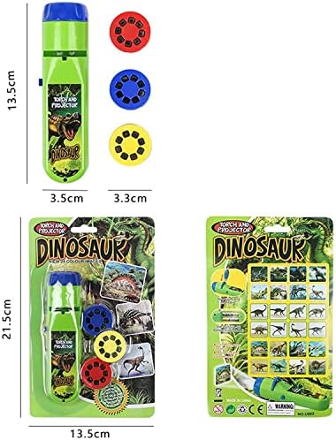 Georgie Porgy Children Projector Toys Educational Science Set Wall Ceiling Tent Torch Flashlight for Kids Gifts for Boys Girls (Dinosaur + Wild Animal) - Image 3