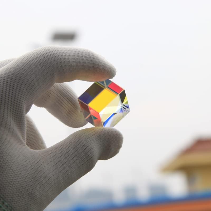 Photographic Prism Color Dichroic Glass Cube Optical Glass X-Cube Beam Combiner Prism 20 * 20 * 17mm Customized Home Accessories by Unknown