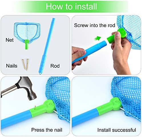 Coopay 4/8 Pieces Butterflies Kids Fishing Net Catching Bug Floating Bait Beach Nets for Outdoor Playing - Image 3
