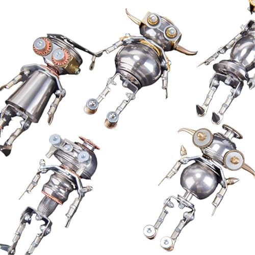 3D Metal Puzzle Robot Model Mystery Box, Metal Crafts DIY Assembly Robot Puzzle - Metal Robot Model Building Kits - Art Craft Home Deco Gifts for Adults Teens Boys Kids Birthday - Image 2