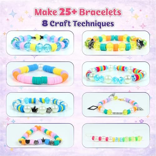 Butterfly EduFields 25+DIY Bracelet Making Kit Craft Supplies for Girls 8+ - Image 3