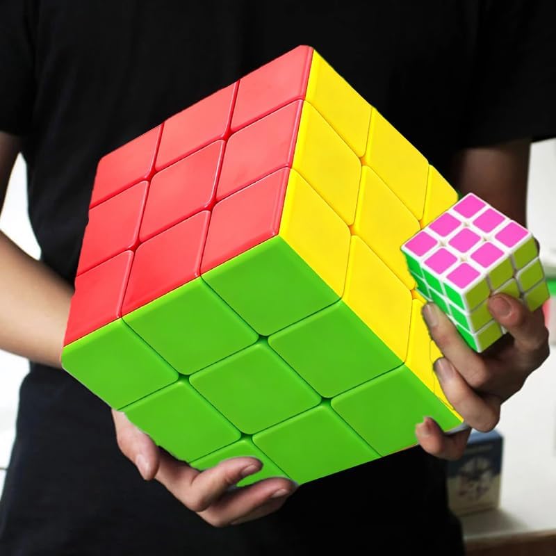 Big 3x3 Speed Cube Pro, 3x3 Large Cube Toy Gift for Kids Adults Brain Teasers - Image 3