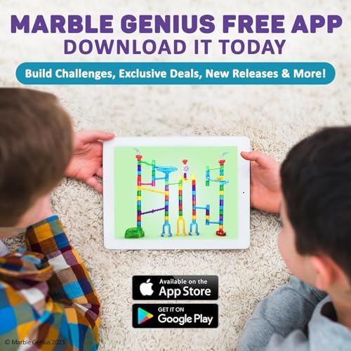 Marble Genius Marble Run Starter Set, 130 Pieces, STEM Toy - Image 6