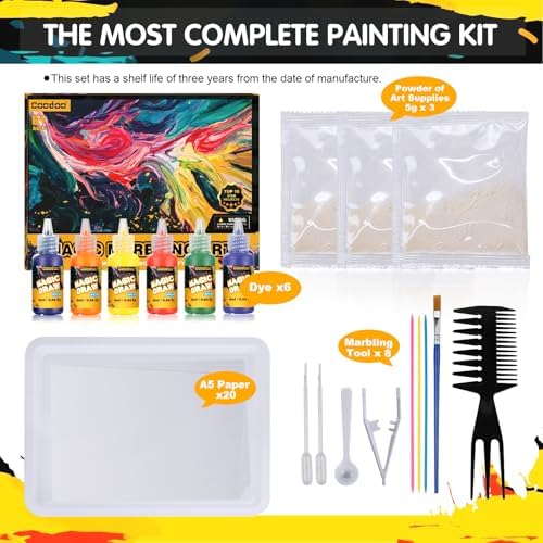 Water Marbling Paint for Kids - Arts and Crafts for Girls Boys Ideal Gifts - Image 6